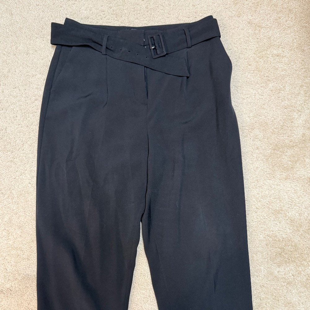 Ann Taylor Belted Crop Pants-Size 8
